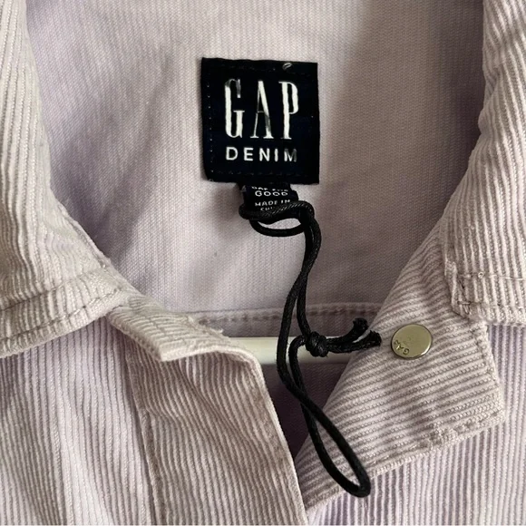 NWT GAP Lavender Corduroy Jacket - Picture 5 of 8